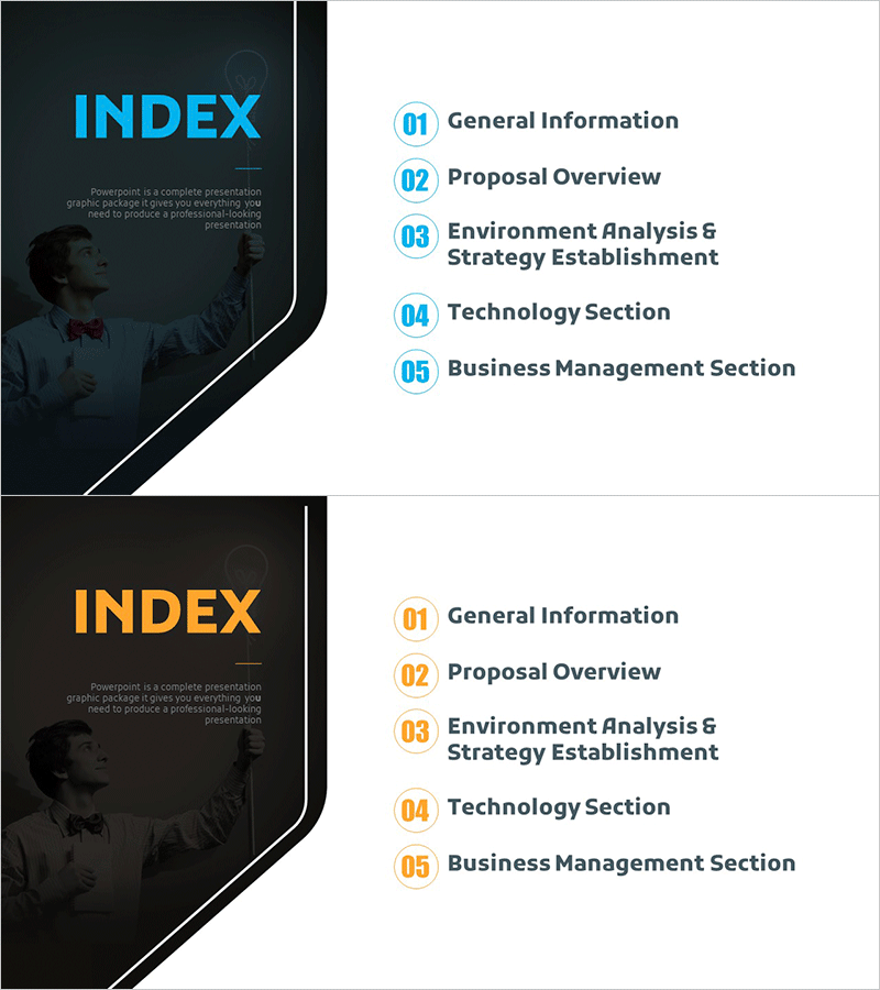 사업 아이디어 제안서 템플릿 목차
