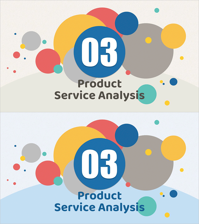 일러스트 원형 테마 마케팅 기획 슬라이드