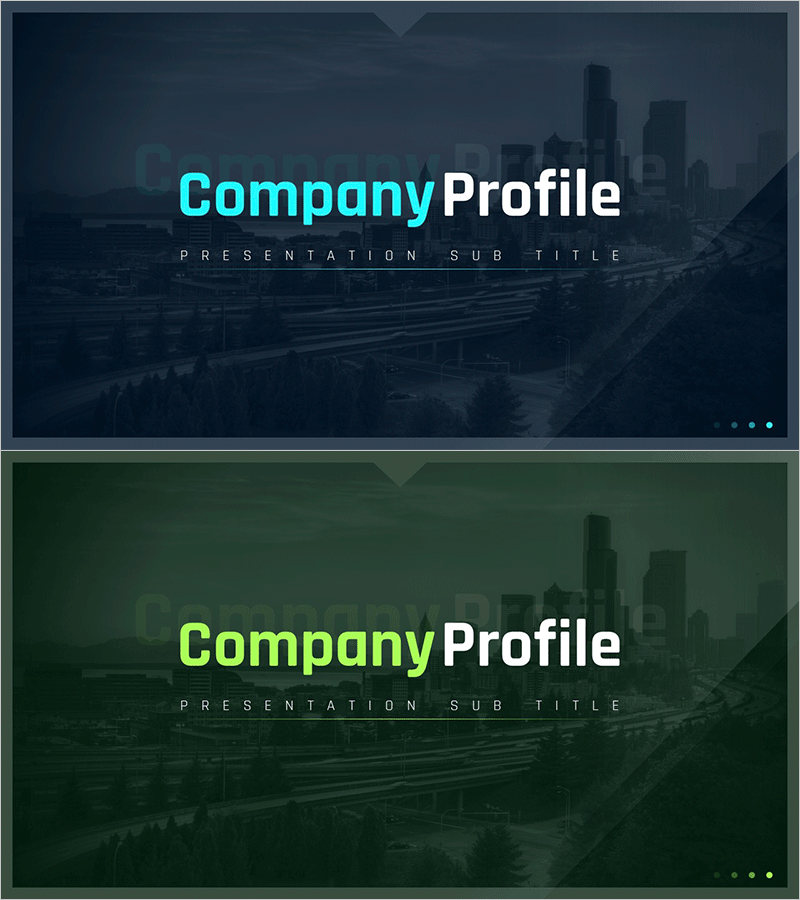 실용적인 회사소개서 템플릿 표지