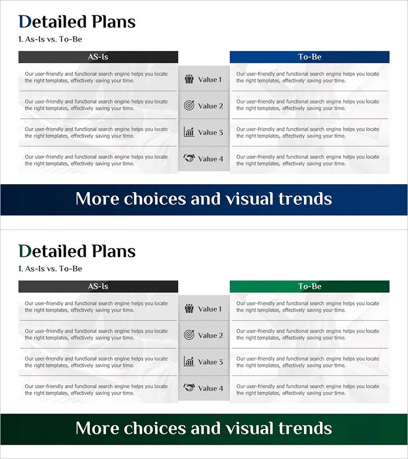 사업 추진 전략을 체계적으로 정리한 계획 슬라이드