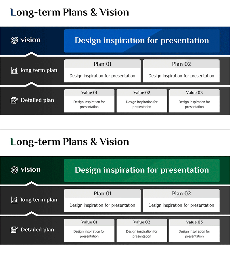 핵심 계획 및 비전 다이어그램 – 효율적 실행 전략