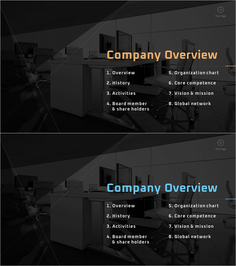 세련된 회사소개서 템플릿 간지 – 전문성과 신뢰