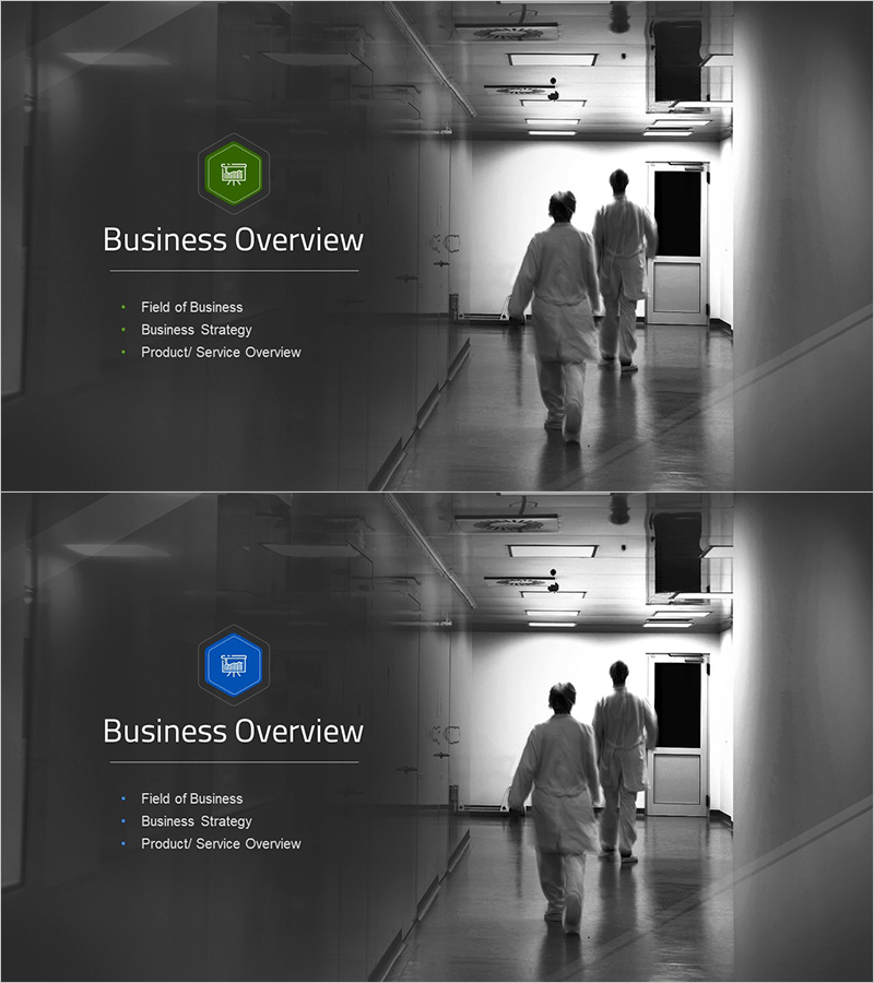 병원 소개를 위한 간지 템플릿 – 전문성을 강조한 디자인