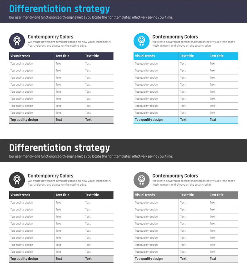 경쟁 비교 분석 테이블표 – 시장 및 경쟁사 분석을 위한 효율적 솔루션