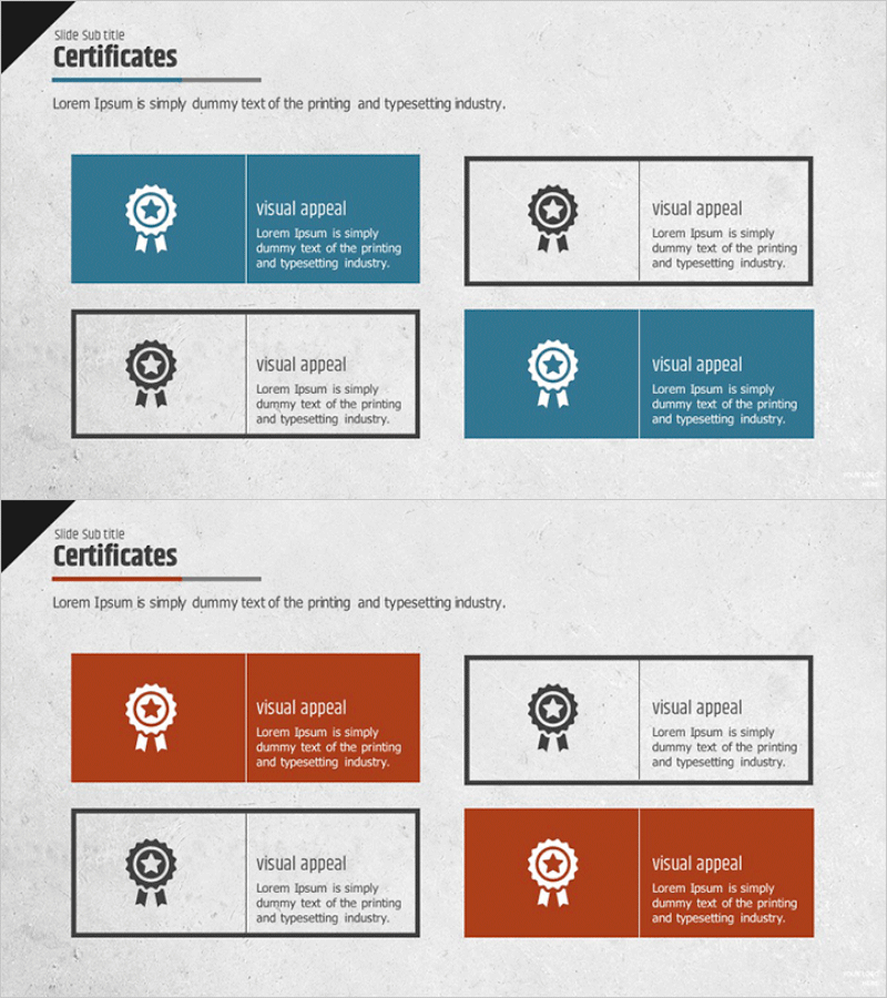 수상 인증서 소개 – 회사의 신뢰를 보여주는 슬라이드