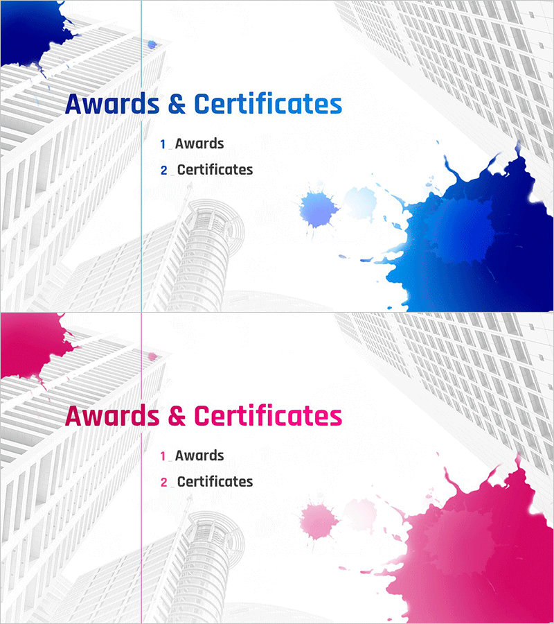 페인팅 테마 회사소개서 템플릿 – 다채로운 감성 표현