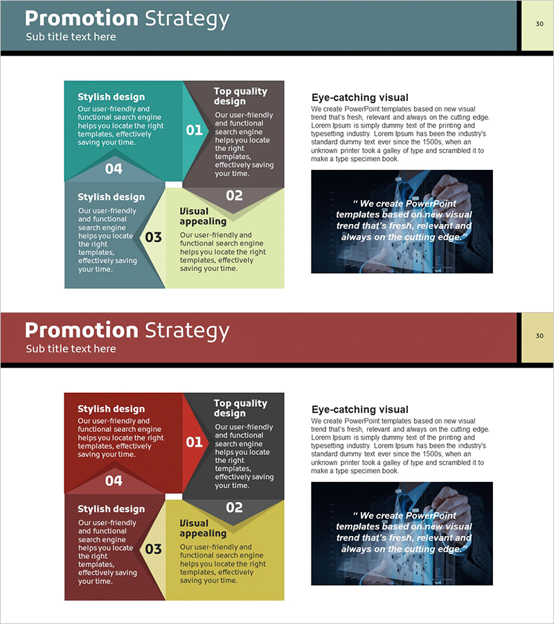 프로모션 연결 다이어그램 - 사업 전략과 흐름