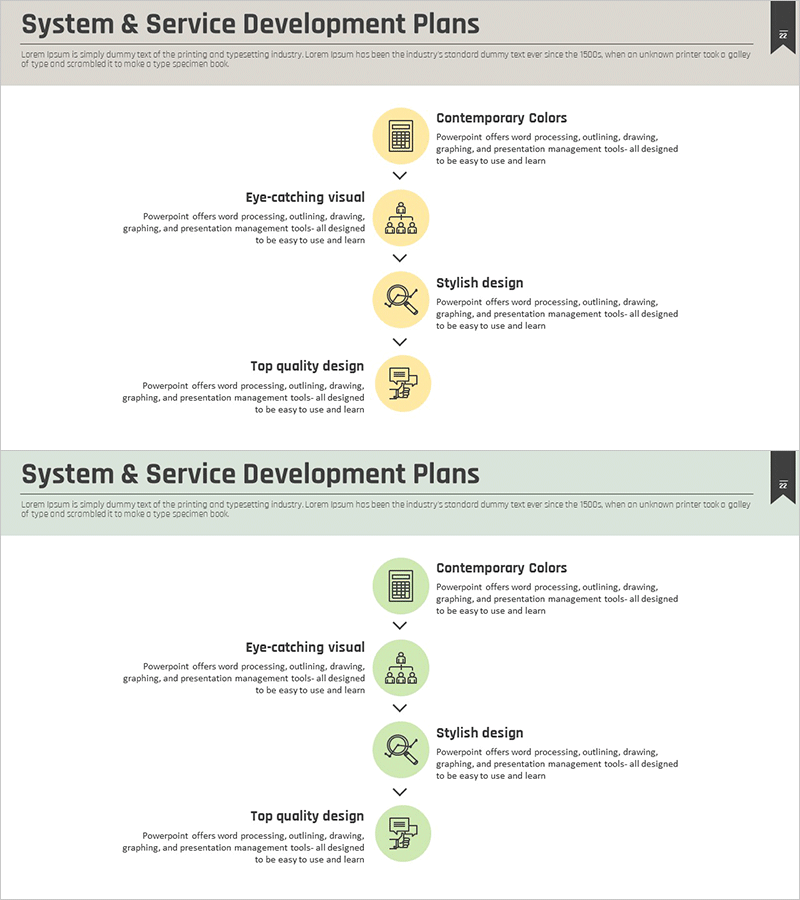 개발 계획 4단계 다이어그램 – 비즈니스 진행을 위한 로드맵