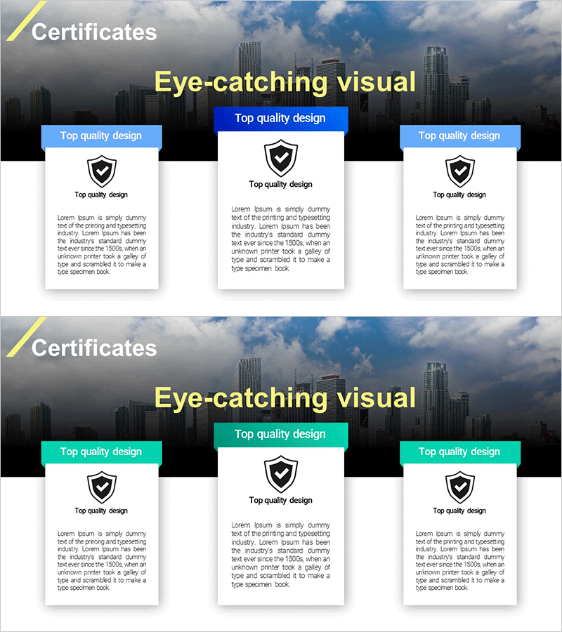 수상내역 인증 다이어그램 – 뛰어난 성과를 시각화