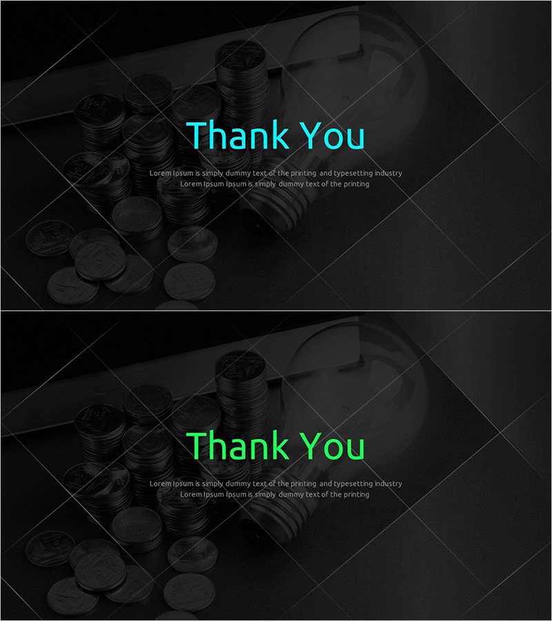 모던 IR 템플릿 엔딩 표지 – 성공적인 마무리