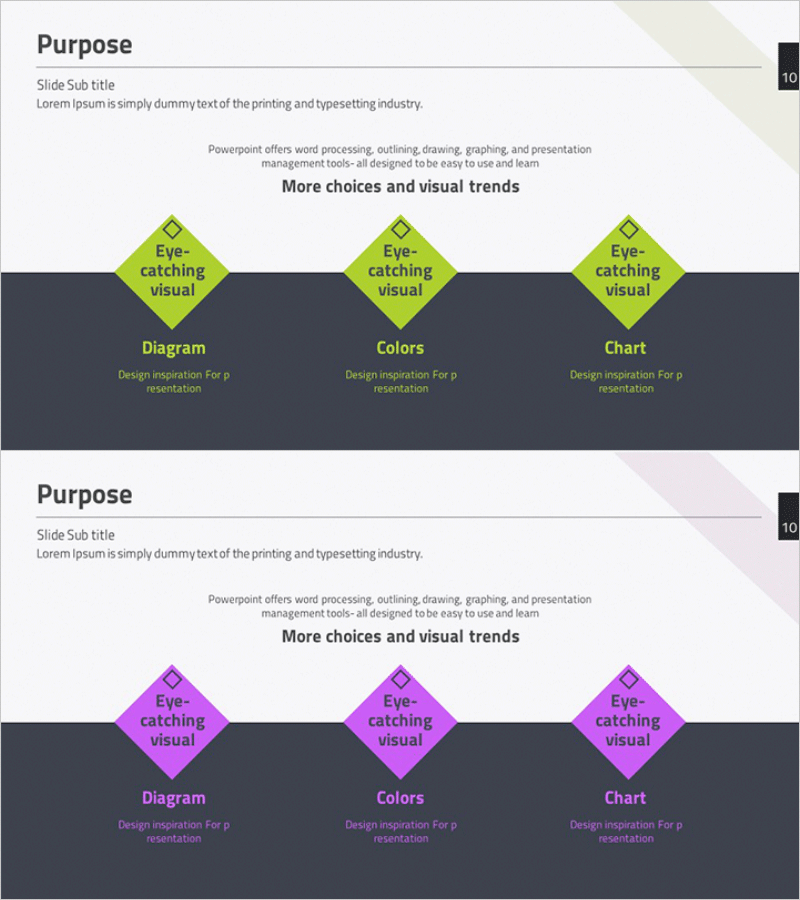 프로젝트 목표 설정 슬라이드 - 비즈니스 전략 강화