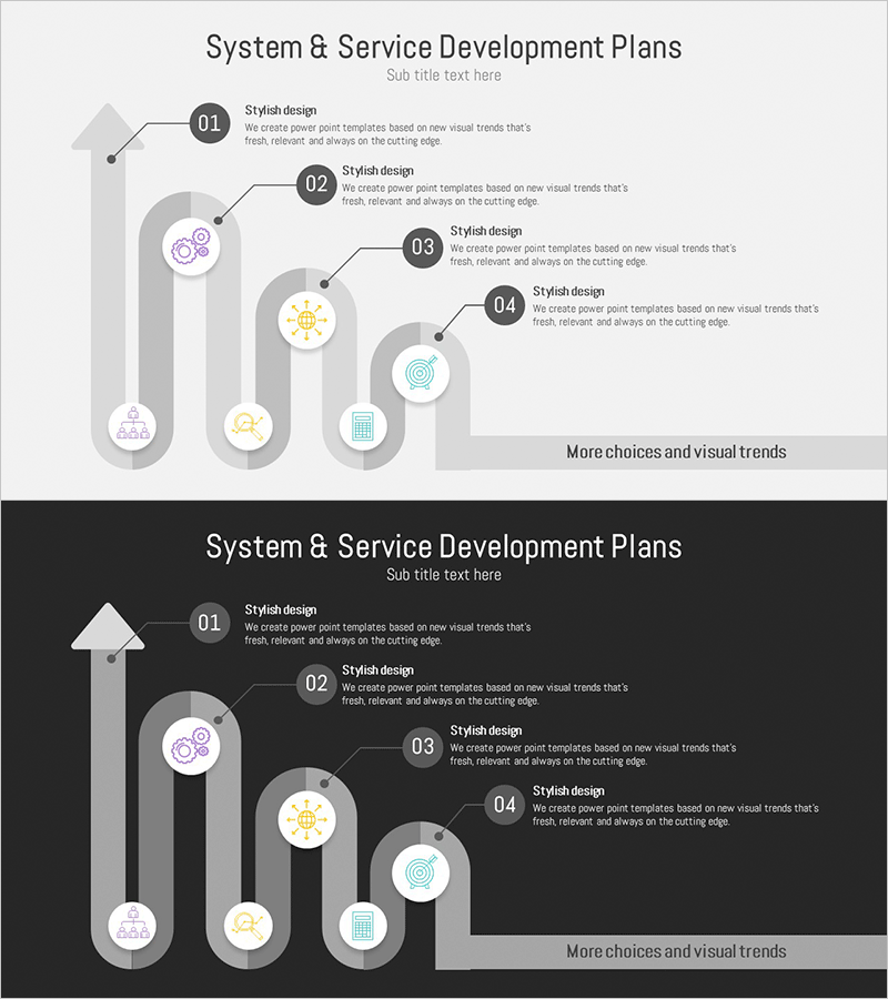 서비스 운영 계획을 위한 클러스터 다이어그램 슬라이드