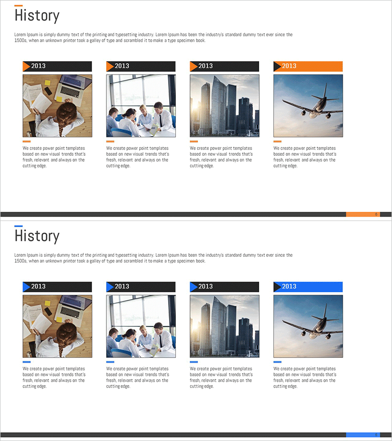 회사 비즈니스 연혁 소개 – 효과적인 추진 계획