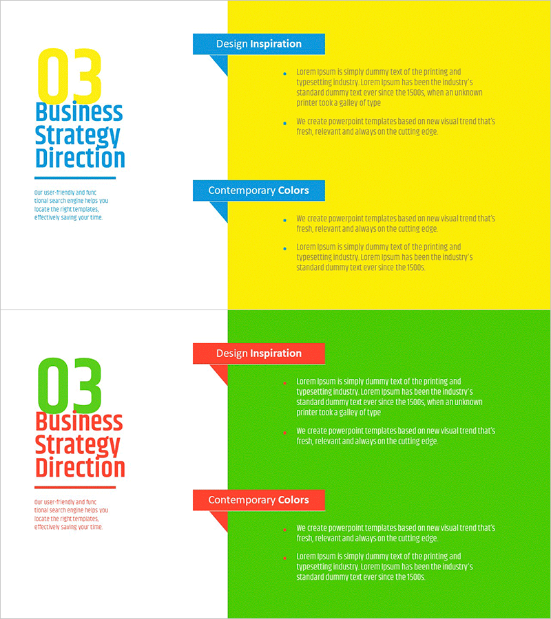 획기적인 비즈니스 전략 슬라이드