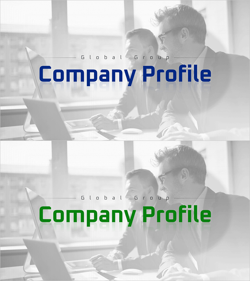 글로벌 그룹 회사소개서 템플릿 표지