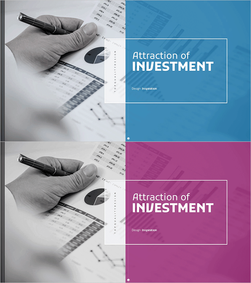투자유치 프레젠테이션 템플릿 표지