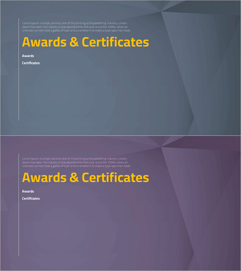 입체 배경 회사소개서 템플릿 – 간지 있는 비즈니스 프레젠테이션