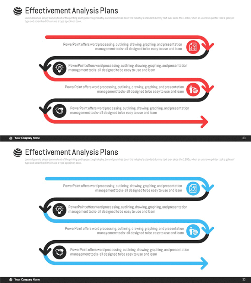 효과 분석 연결 다이어그램 및 세분화된 컬럼 그래프