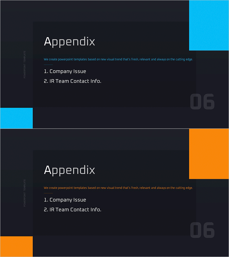 성공 트렌드 IR 템플릿 간지 – 혁신적인 비즈니스 방향