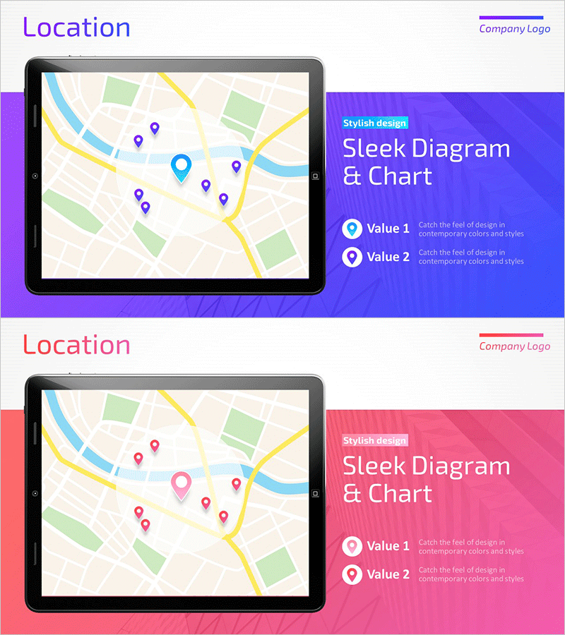 Map Introduction Slide – Modern Design