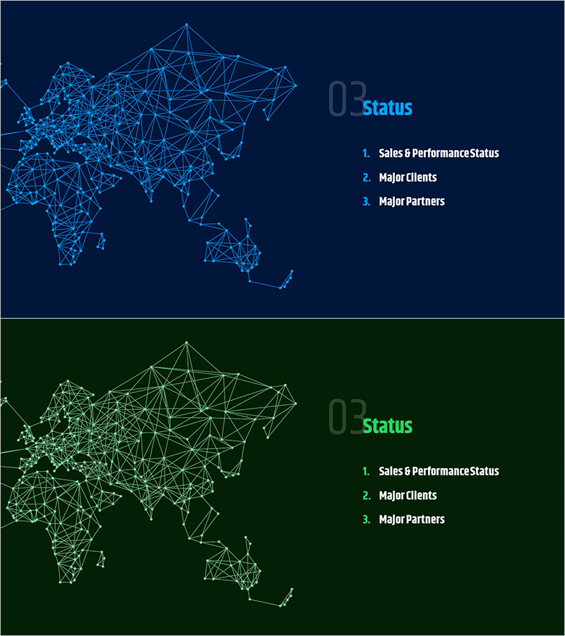 세계적인 기업 소개서 템플릿 간지 - 성과를 강조한 프레젠테이션