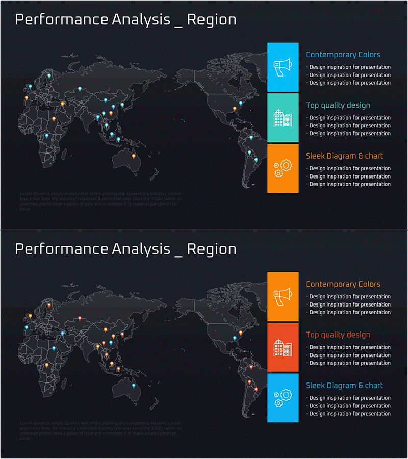 글로벌 목표 지역 전략 설정 – 세련된 다이어그램과 클러스터로 시각화 