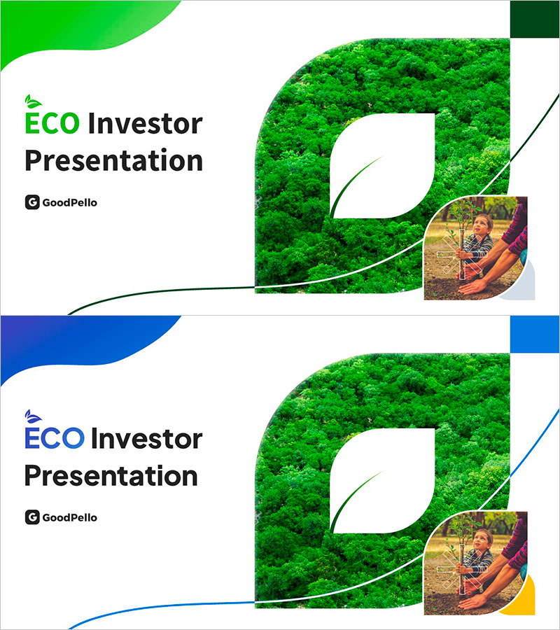 에코 사업 투자유치 발표 표지