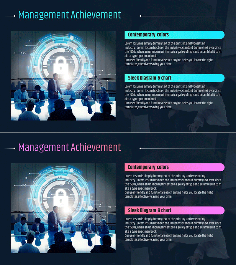 IT 보안 사업 성과 관리 슬라이드