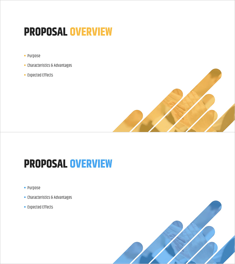 원형 사선 패턴 제안서 간지