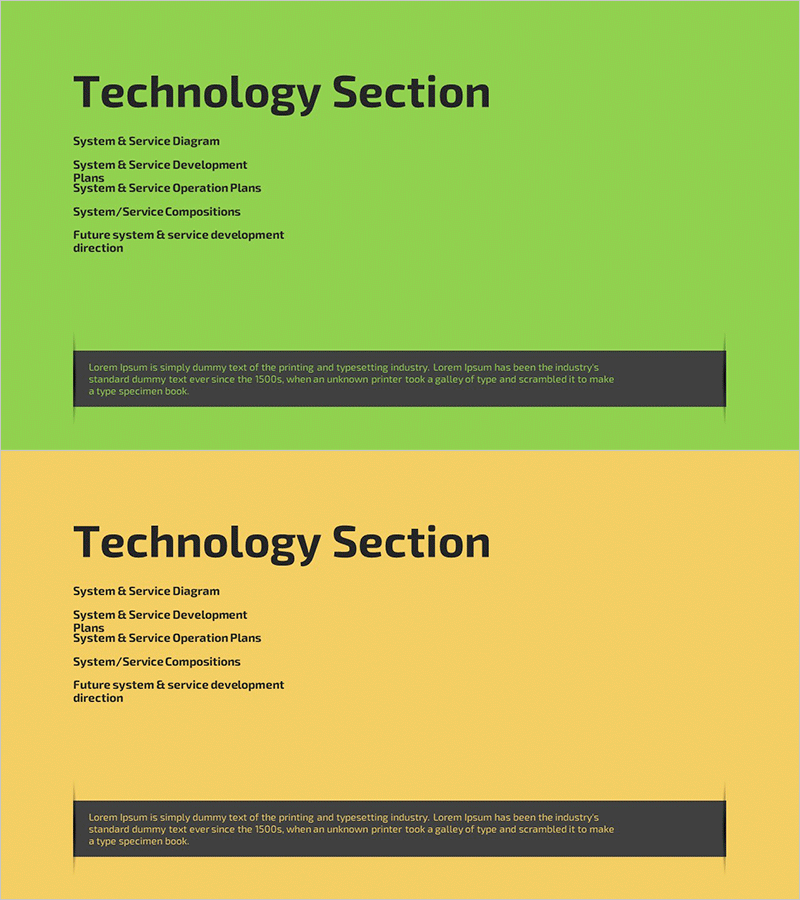 아이디어 제안서 템플릿 간지 – 혁신적인 기술 소개