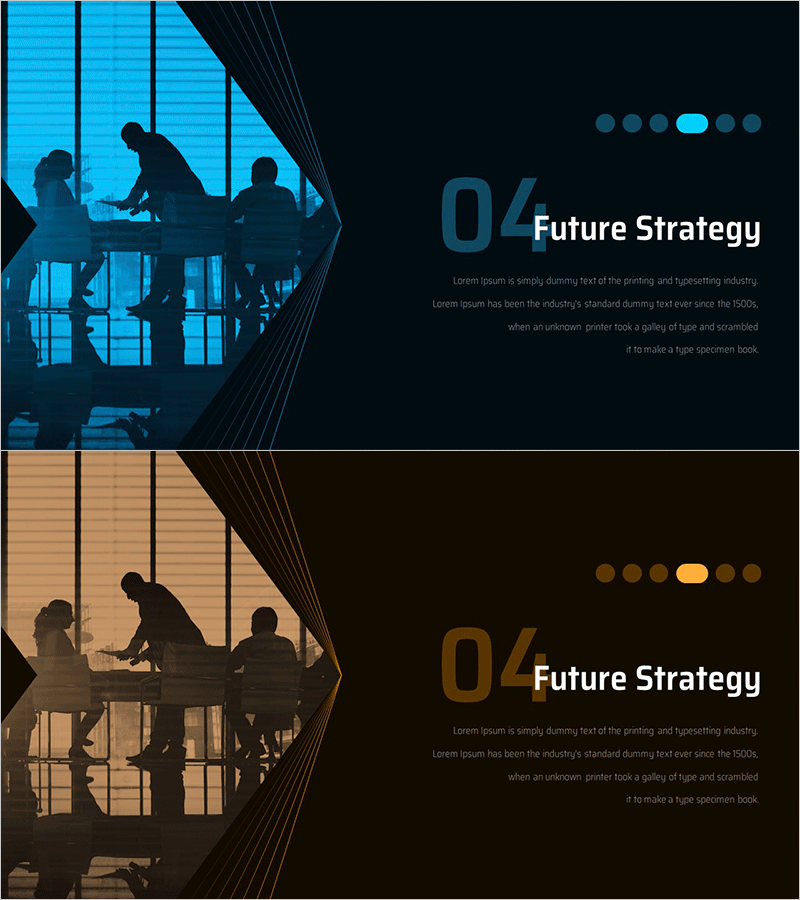방향성 제시 IR 템플릿 간지