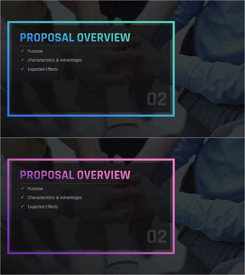 최고의 파트너십 제안서 간지 – 제안 개요 슬라이드