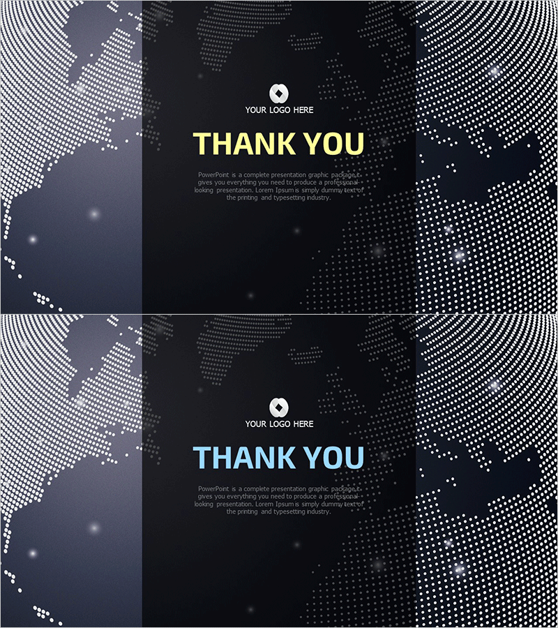 글로벌 회사소개서 템플릿 엔딩 표지