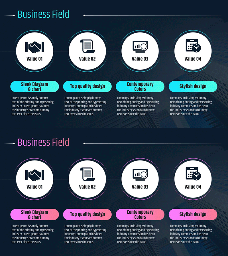 IT 사업 영역 다이어그램 – 비즈니스 분야를 연결하다