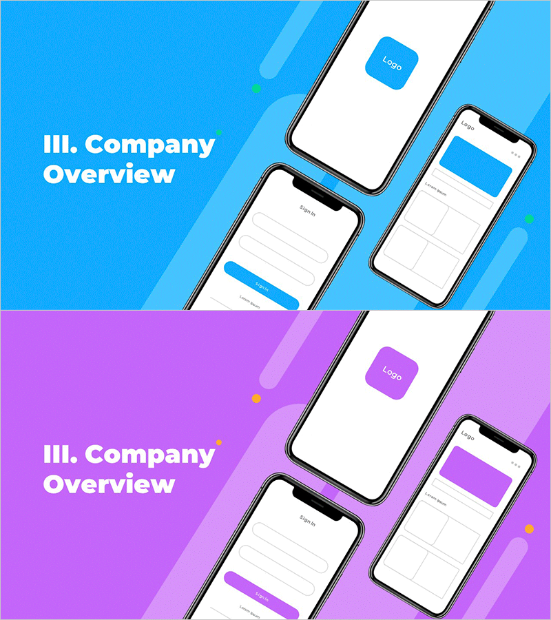 블루 테마 앱서비스 런칭 템플릿 간지