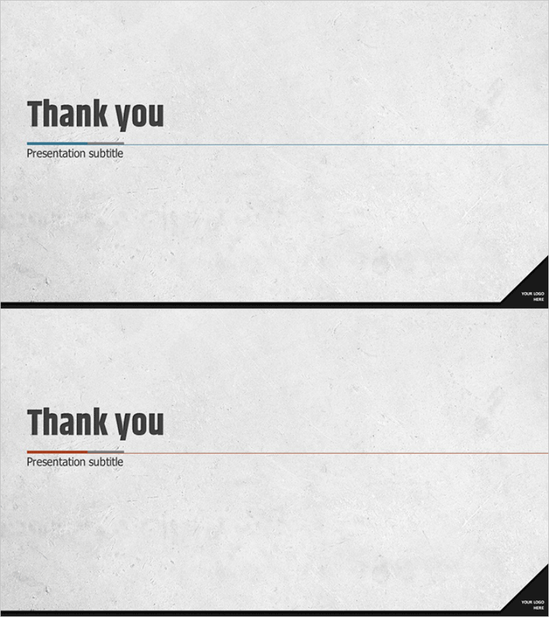 콘크리트 테마 회사소개서 엔딩 표지