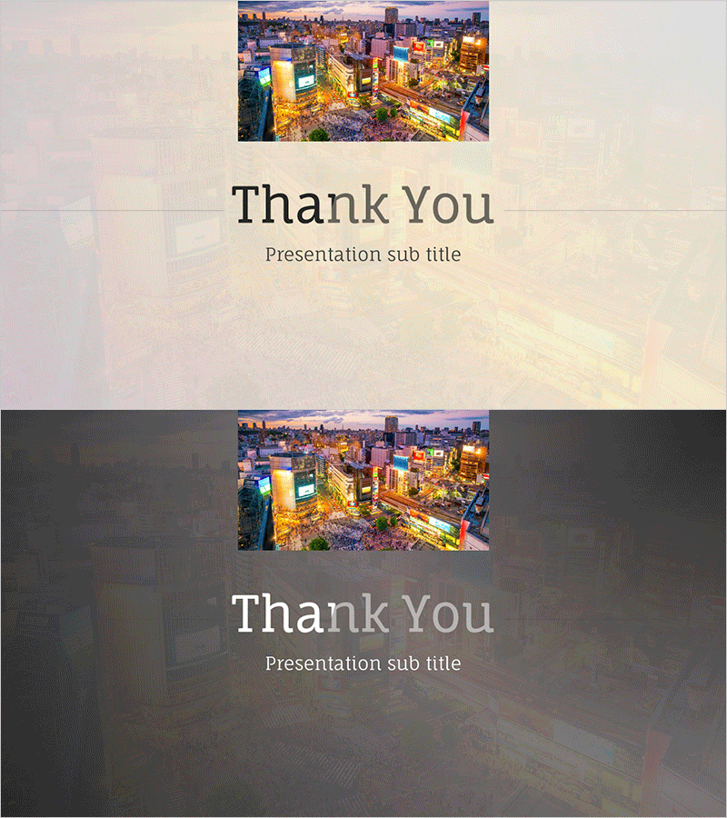 광고 마케팅 계획 템플릿 엔딩 표지 – 감사의 의미