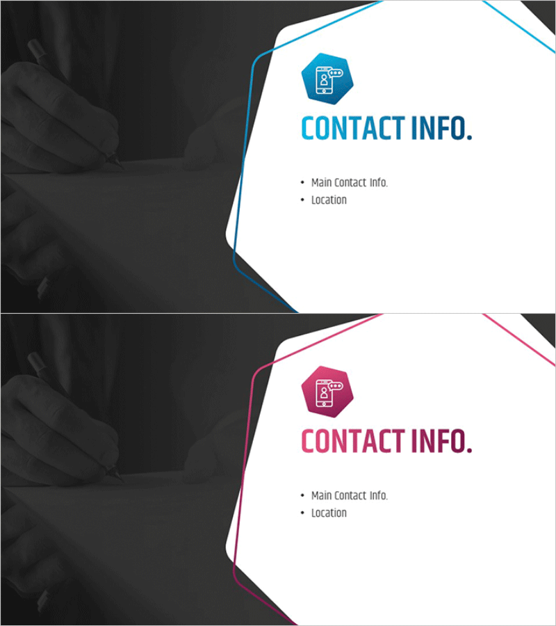 육각형 패턴 회사소개서 간지 – 신뢰와 전문성을 담다