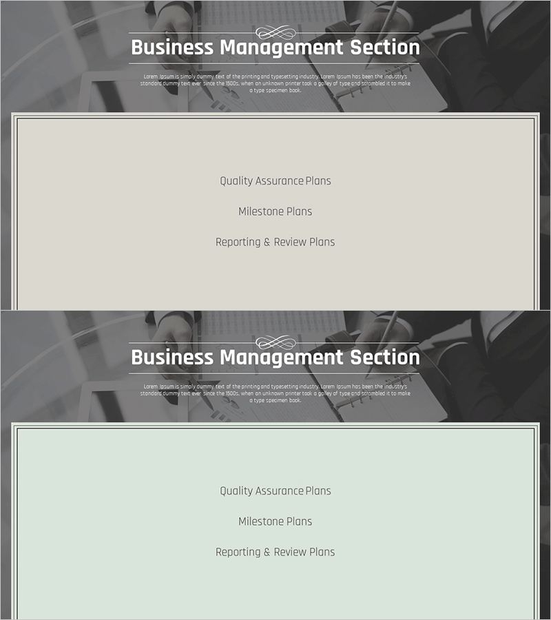 비즈니스 클래식 테마 제안서 간지