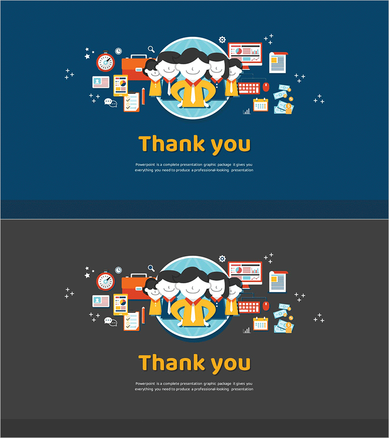 일러스트 테마 마케팅 기획서 템플릿 엔딩 표지