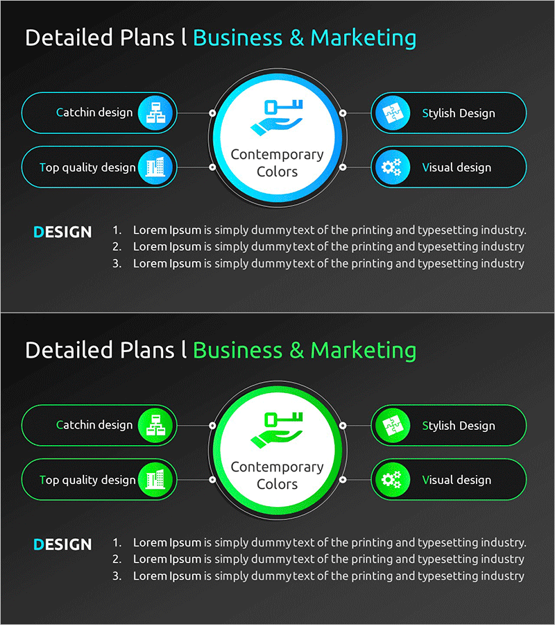 세부 계획 마케팅 사업 다이어그램 - 비즈니스 및 마케팅 전략