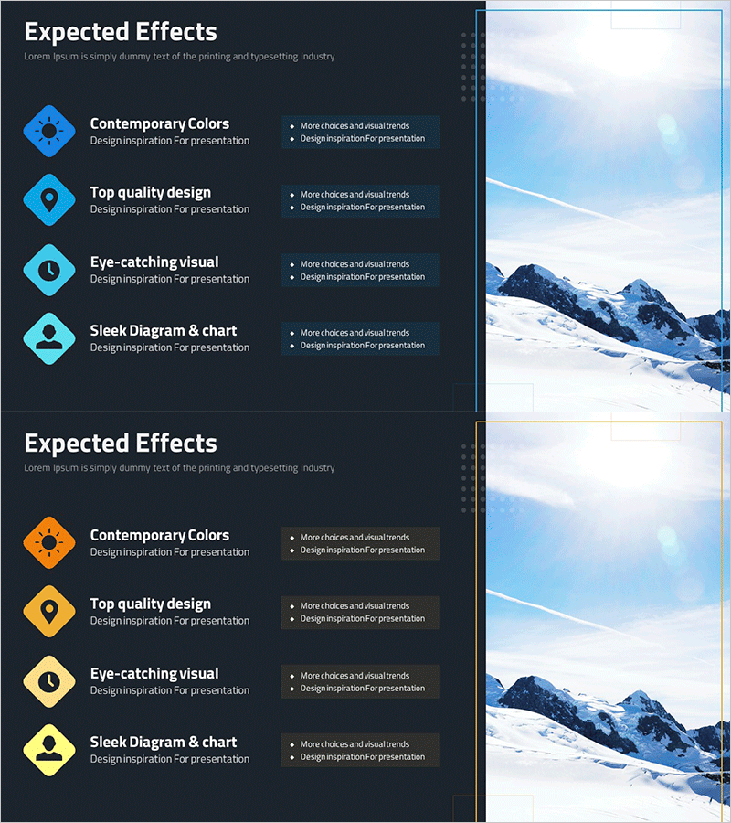 사업 기대효과 소개 슬라이드 - 실용적 비즈니스 성과