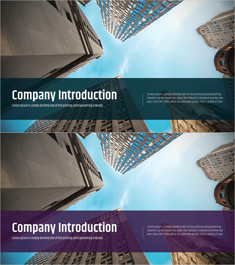 스탠다드 투자유치 피피티 템플릿 간지