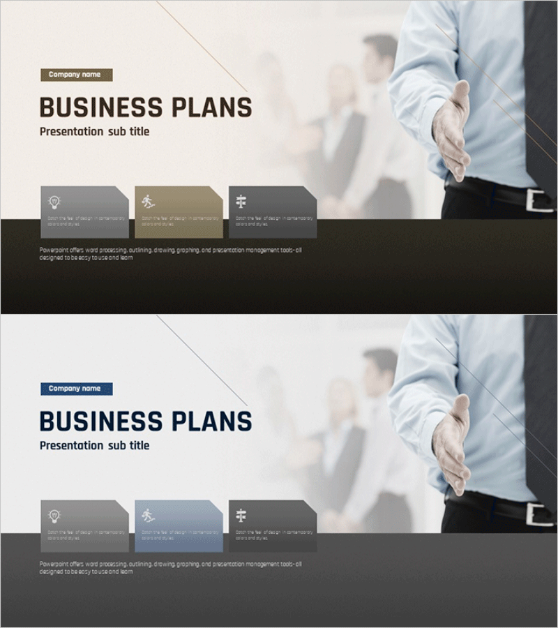 모던 심플 사업계획서 템플릿 표지