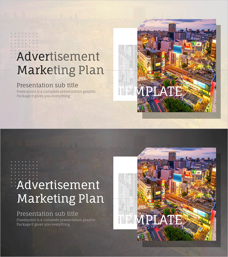 광고 마케팅 계획 템플릿 표지 – 효과적인 비즈니스 제안서