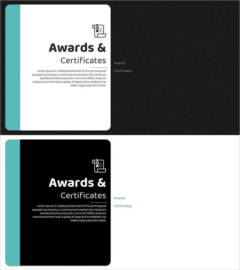 라운드 스퀘어 회사소개 템플릿 간지