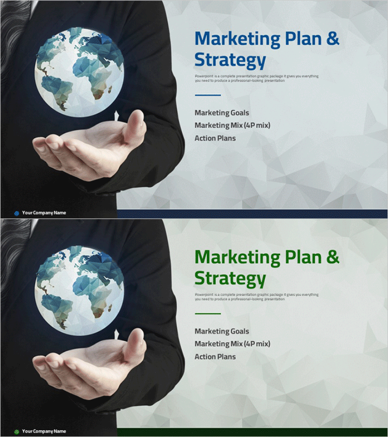 글로벌 사업가를 위한 마케팅 기획서 간지 슬라이드