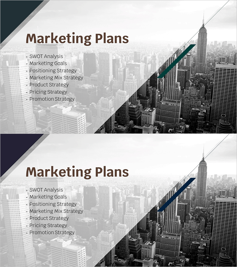 전망 사업계획서 템플릿 간지 – 마케팅 계획