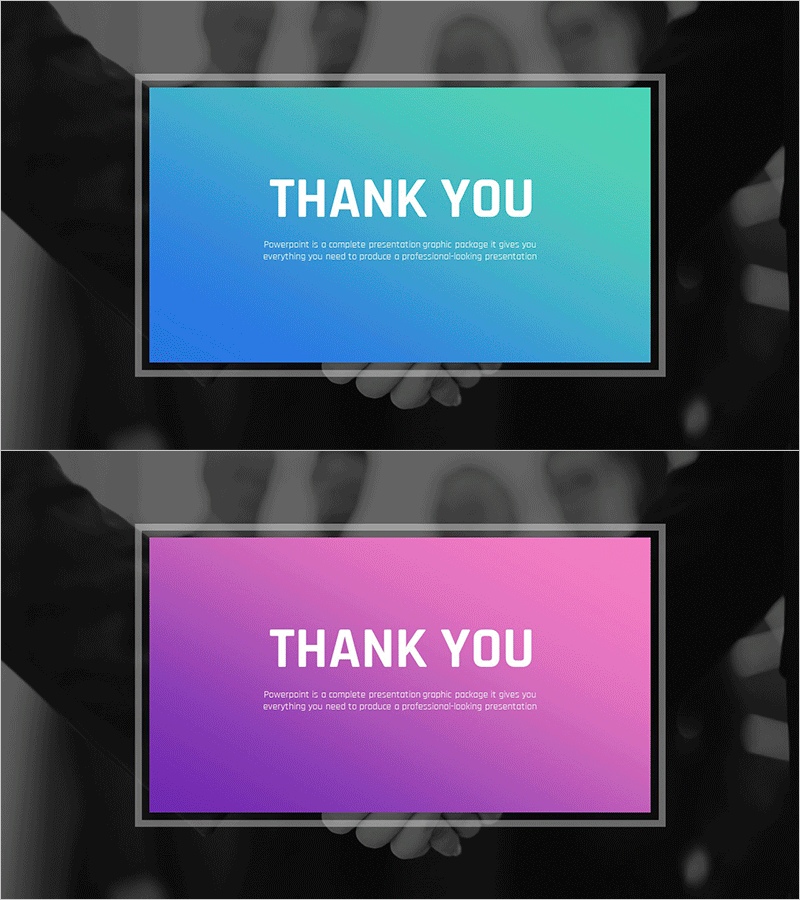 최고의 파트너십 제안서 엔딩 표지 – 신뢰와 협력