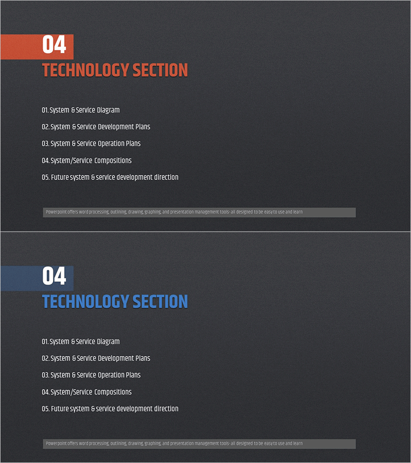 모던 심플 제안서 템플릿 간지